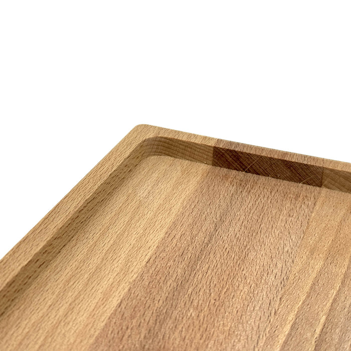 Plank met opstaand randje beuken 48x16 cm