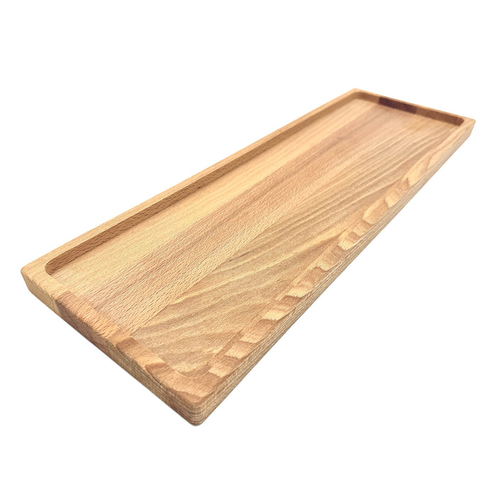 Plank met opstaand randje beuken 48x16 cm