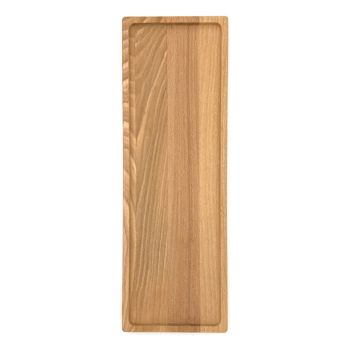 Plank met opstaand randje beuken 48x16 cm