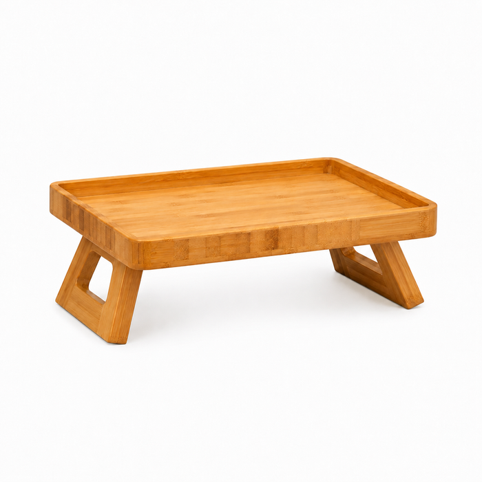 Foldable bamboo tray 33x27 cm