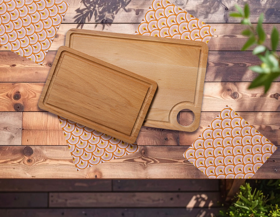 Plank met sapgeul beuken 25x16 cm