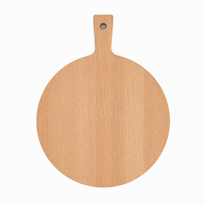 Rundes Brett mit Griff Buche ⌀ 35 cm (ohne Saftrille)