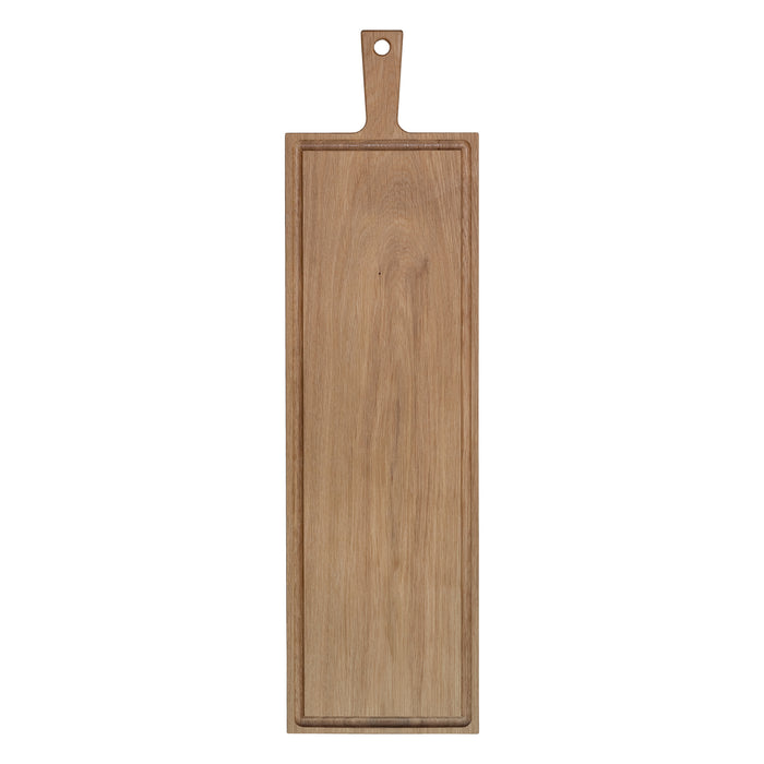 Shelf with handle oak 69x19 cm