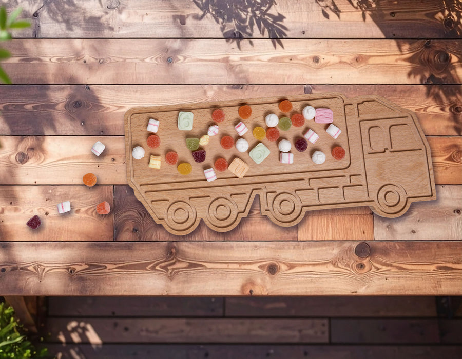 Plank vrachtwagen beuken 38x16,5 cm - FSC 100%