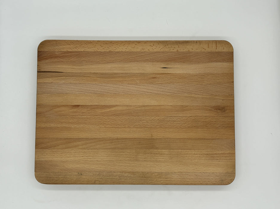 Cutting board round edges beech 38x28 cm