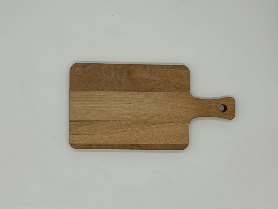 Plank met handvat beuken 29x15 cm