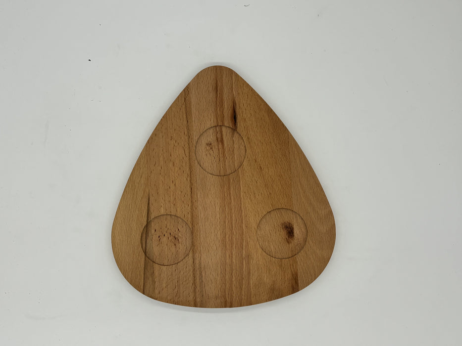 <tc>Cutting board for display material triangle beech 24x26 cm</tc>