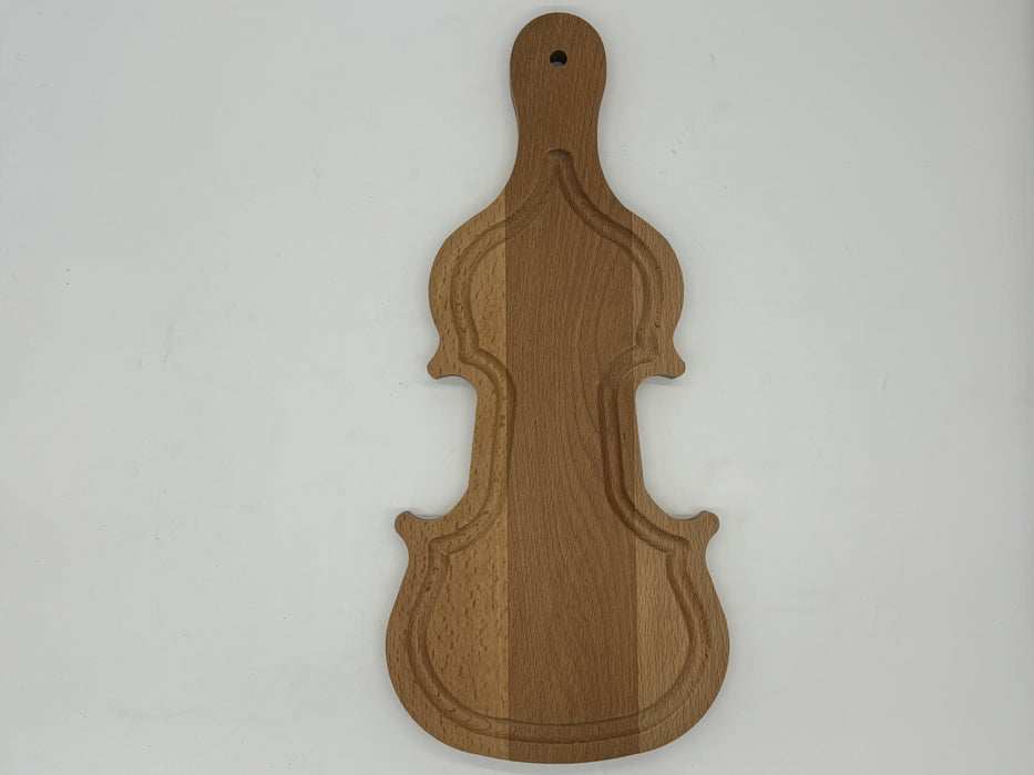 Plank in vorm van viool beuken 40x20 cm