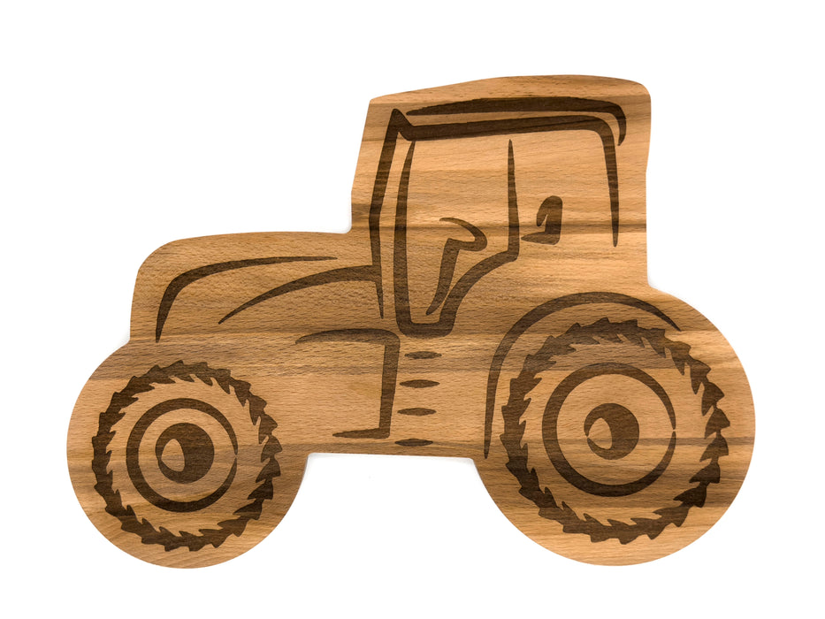 Plank tractor beech 35x25 cm