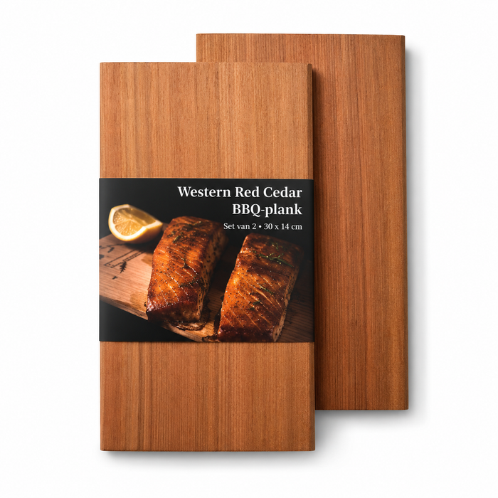 Set aus 2x Western Red Cedar BBQ-Brettern 30x14 cm