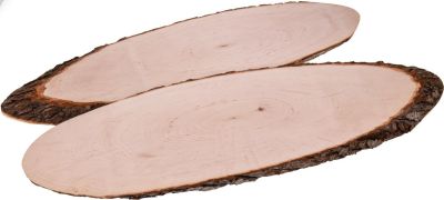 <tc>Cutting board</tc> with alder bark 55-65 x 20 cm