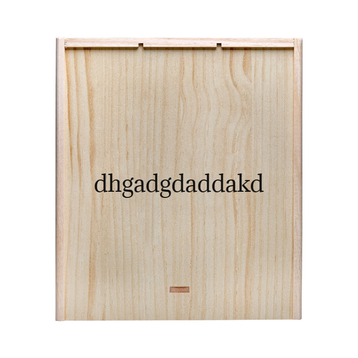 Weinkiste mit Schiebedeckel 3-fach