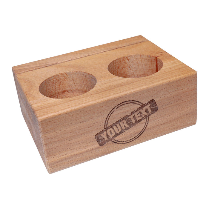Menu holder beech with cut-outs A6