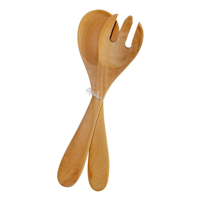 Salad set spoon and fork olive wood 25 cm