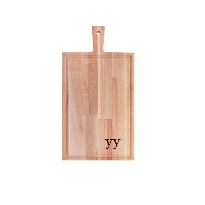 Brett mit Griff Buche 37x19 cm