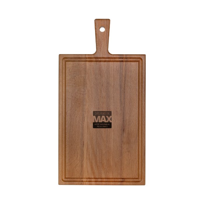 Plank met handvat beuken 37x19 cm