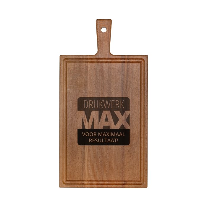 Plank met handvat beuken 37x19 cm