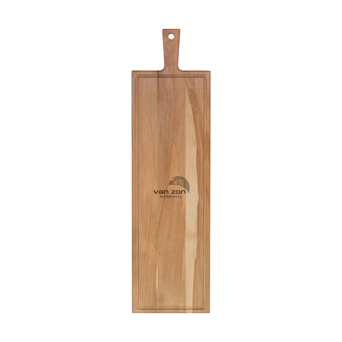 Plank met handvat beuken 69x19 cm
