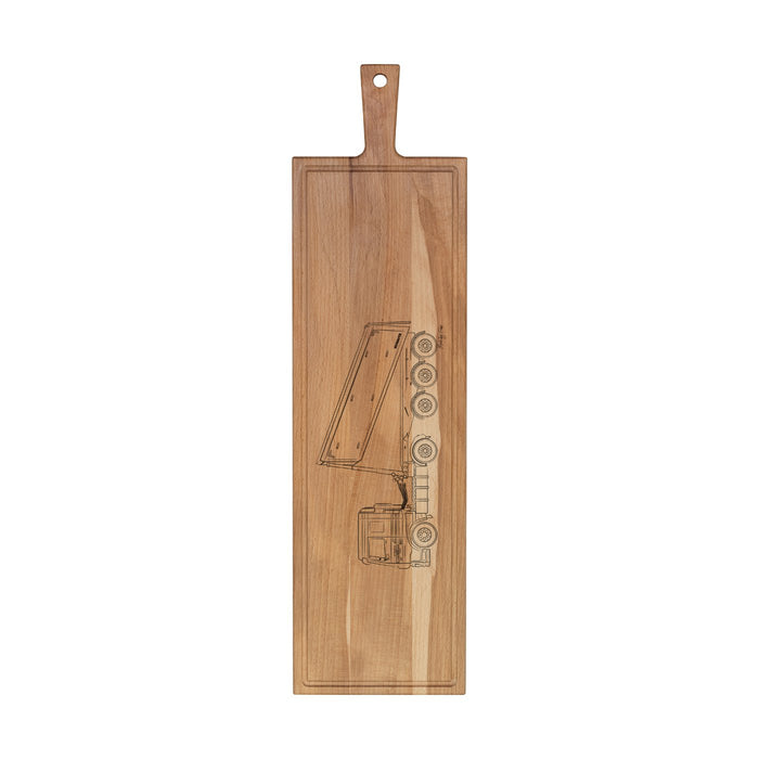 Plank met handvat beuken 69x19 cm