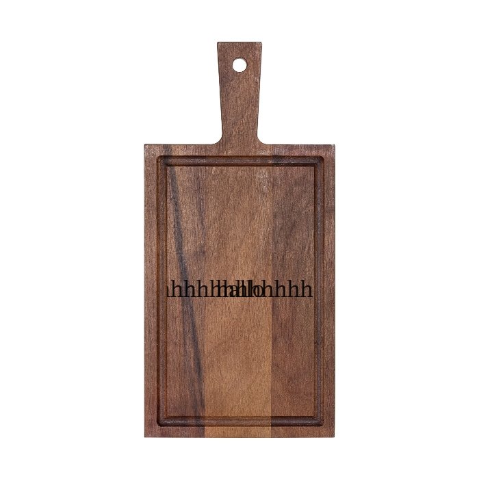 Plank met handvat walnoot 33x16 cm