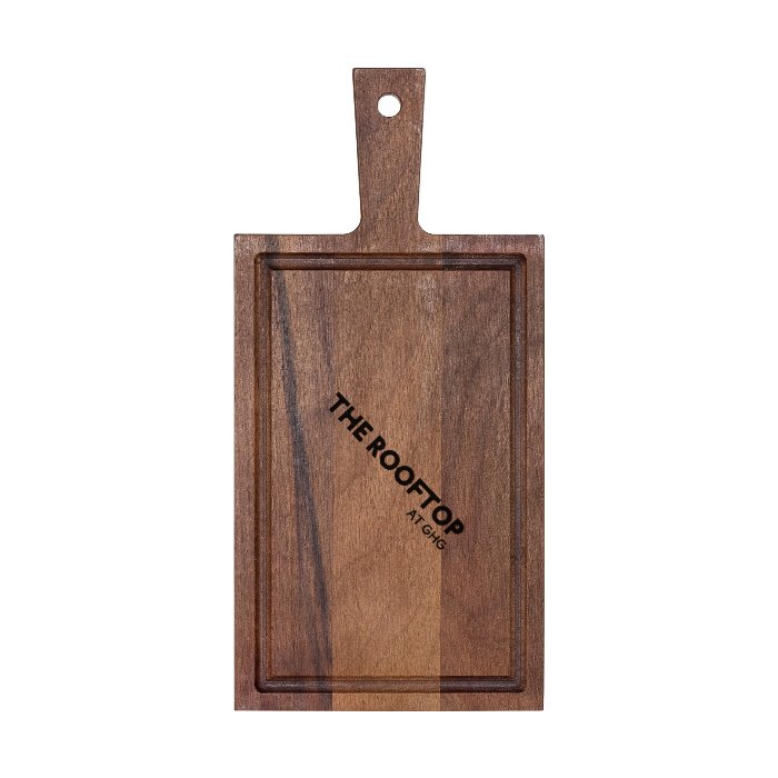 Brett mit Griff Walnuss 33x16 cm