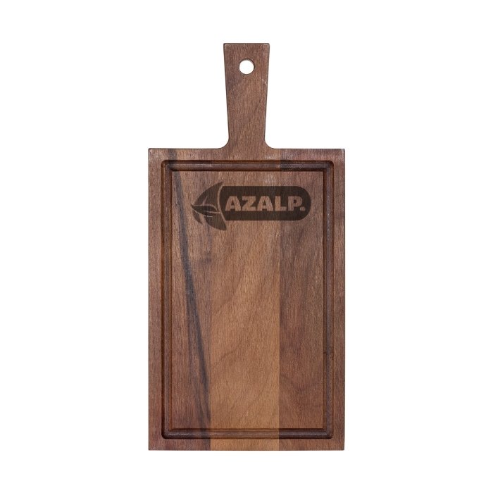 Plank met handvat walnoot 33x16 cm