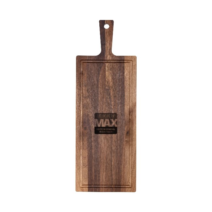 Plank met handvat walnoot 48x17 cm