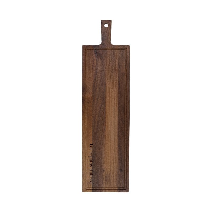 Plank met handvat walnoot 69x19 cm
