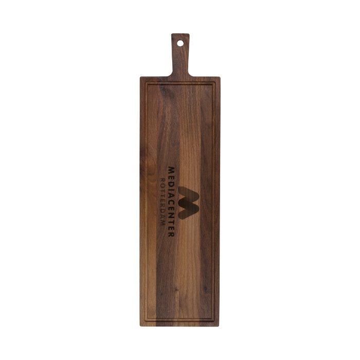Plank met handvat walnoot 69x19 cm