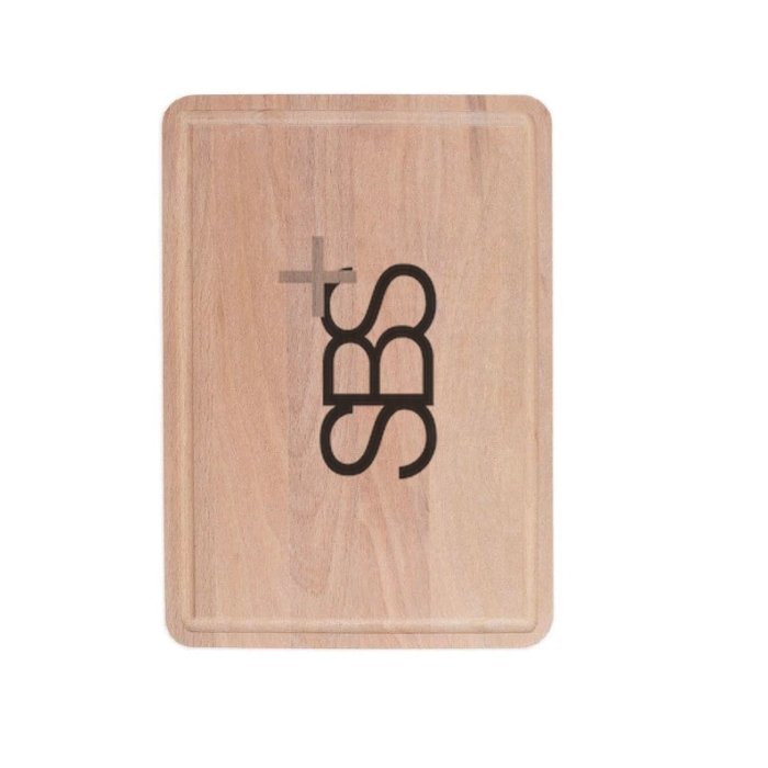 Brett mit Saftnute Buche 25x16 cm