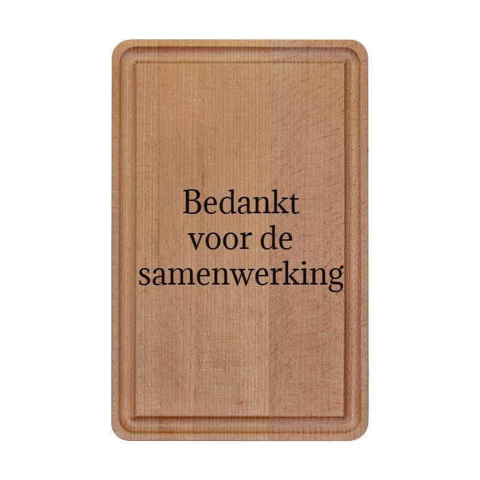 Brett mit Saftnute Buche 25x16 cm