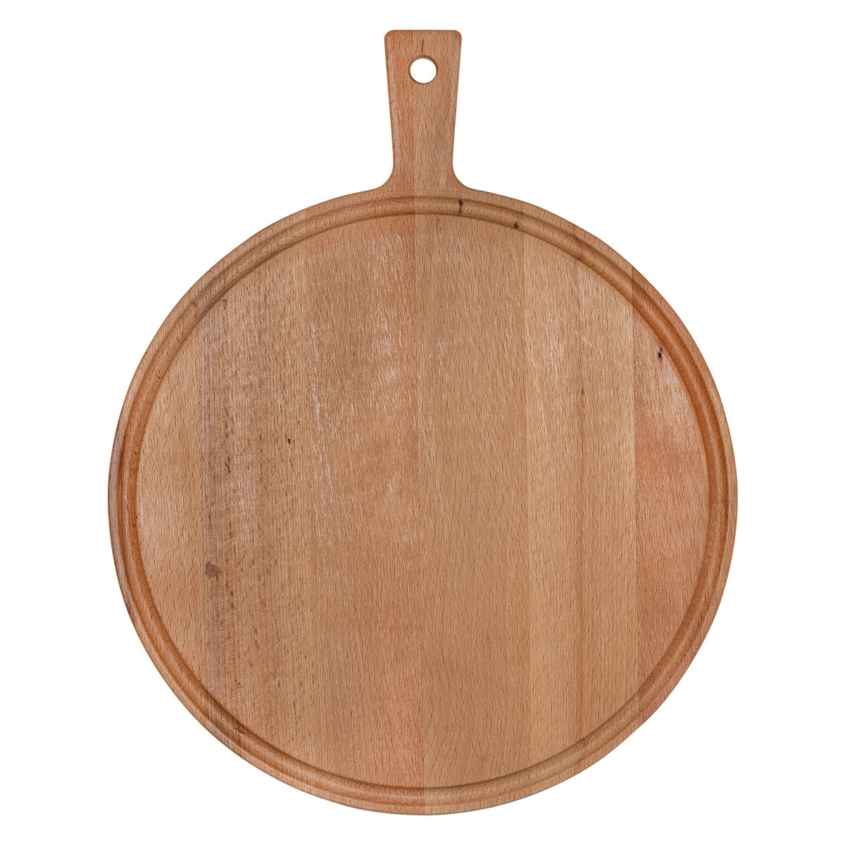 Acacia ronde houten snijplank 38cm handvat